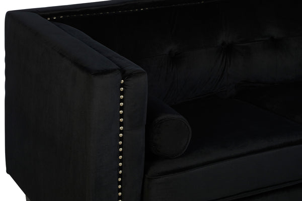 2 Seat Sofa Opulence Black Velvet