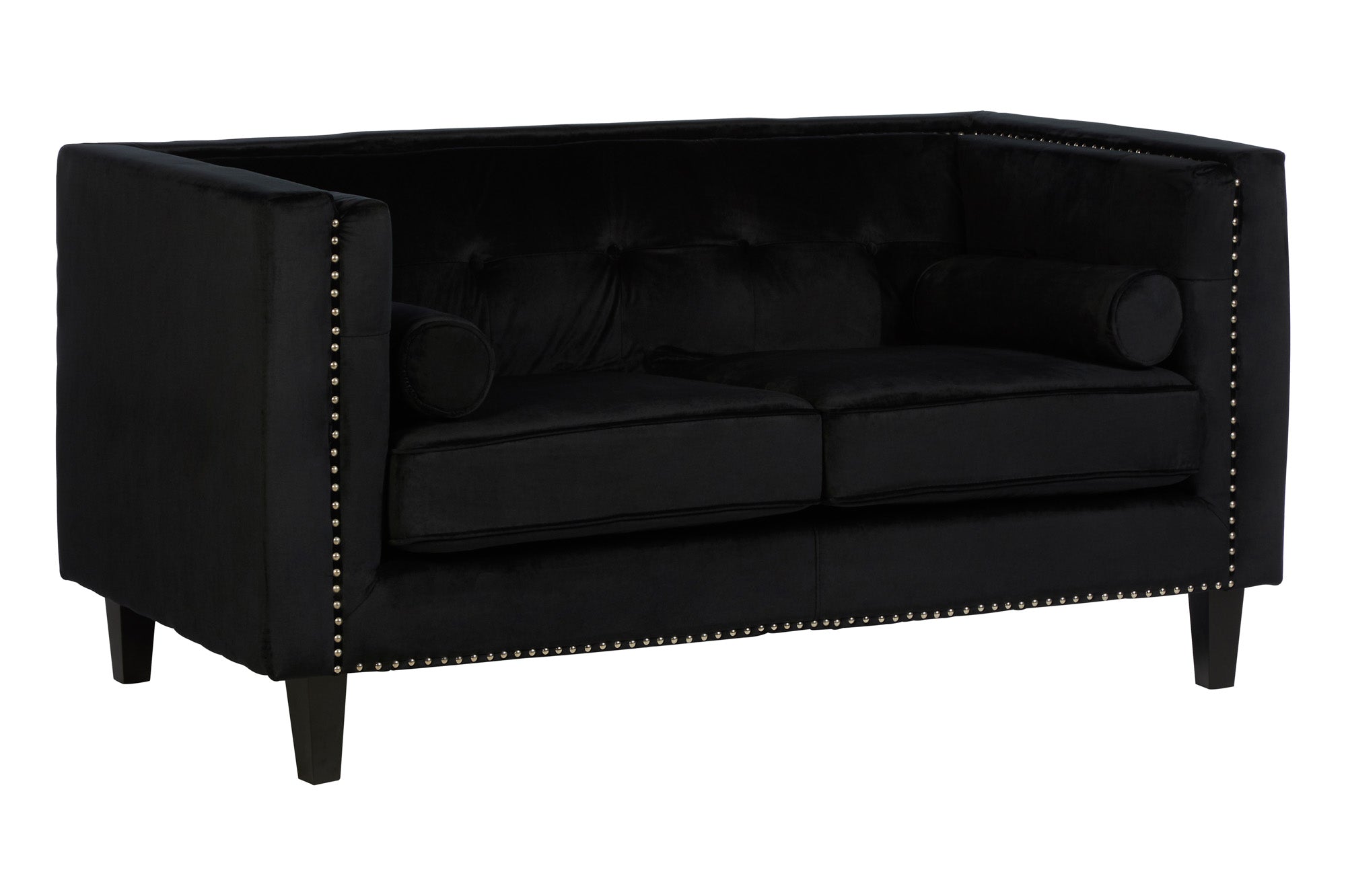 2 Seat Sofa Opulence Black Velvet
