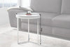 Coffee Table Cascade 40cm White Wood Silver