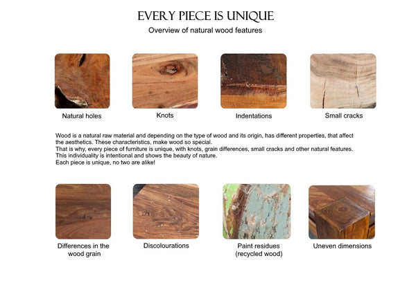 Sideboard Elysium 160cm Wild Oak Wood Natural