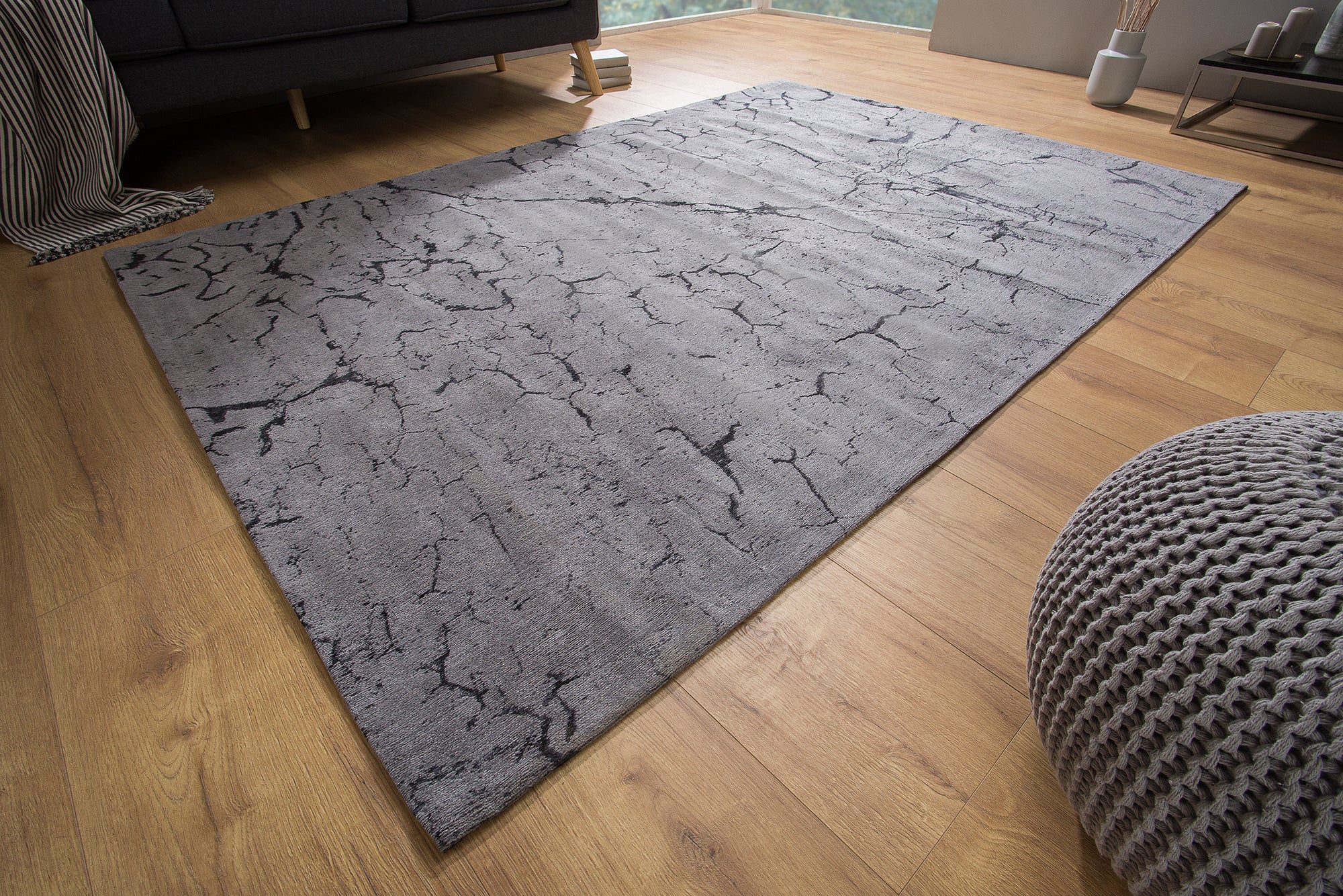 Rug Fragments 240x160cm Cotton Grey