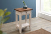 Side Table La Fleur Mahogany Wood White