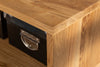 Coffee Table Elysium 110cm Wild Oak Wood Natural