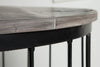 Side Table Fortress Loft 56cm Mango Wood Grey