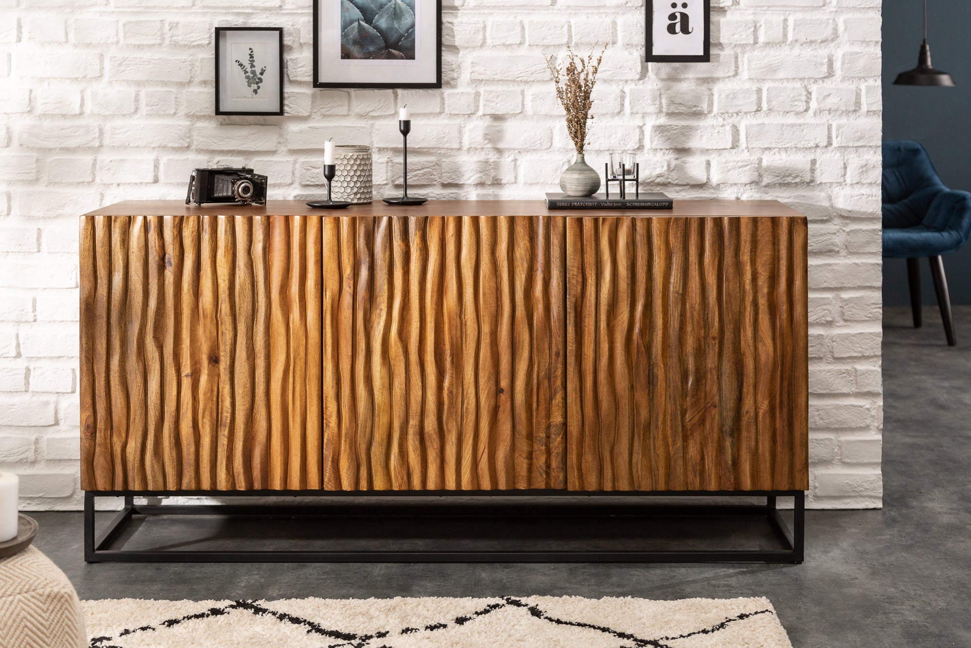 Sideboard Rainforest 160cm Mango Wood Natural