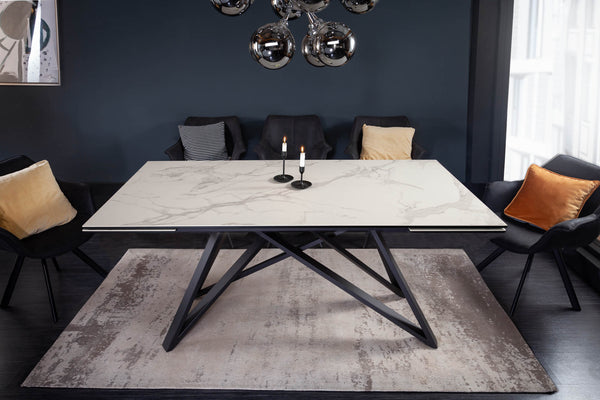 Dining Table Helios 180-220-260cm Ceramic Marble Look