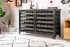 Wine Cabinet Connoisseur 127 cm Pine Wood Grey