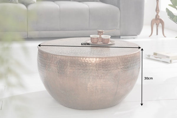 Coffee Table Orient 60cm Copper Flamed