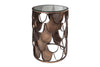 Side Table Abstract 40cm Fish Scale Design