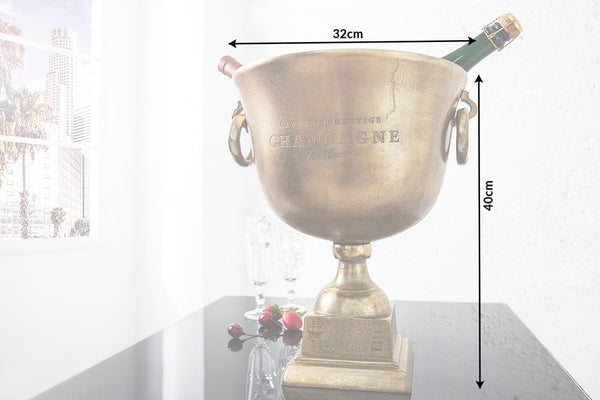 Champagne Cooler 40cm Gold