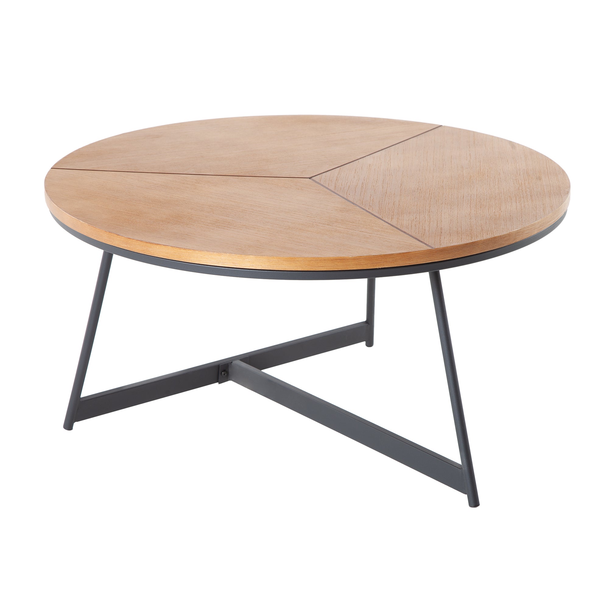 Coffee Table Elegance 80cm Oak Wood Natural