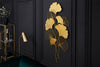 Wall Decoration Ginkgo 110cm Metal Gold