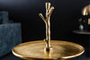 Three Tier Cake Stand Abstract 48cm Aluminium Gold