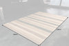 Hand-woven Rug Inka 230x160cm Hemp Beige