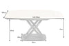 Dining Table Astral 130-190cm Ceramics White