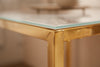 Side Table Elegance Set of 2 White Marble Gold