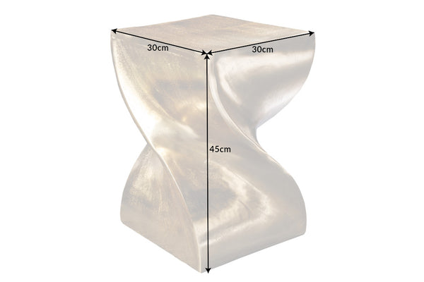 Side Table Twist 45cm Gold