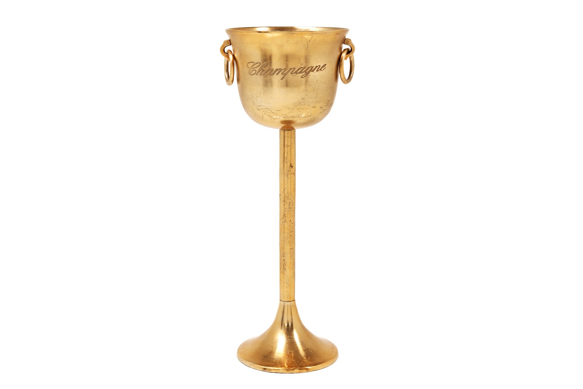 Champagne Cooler 80cm Antique Gold